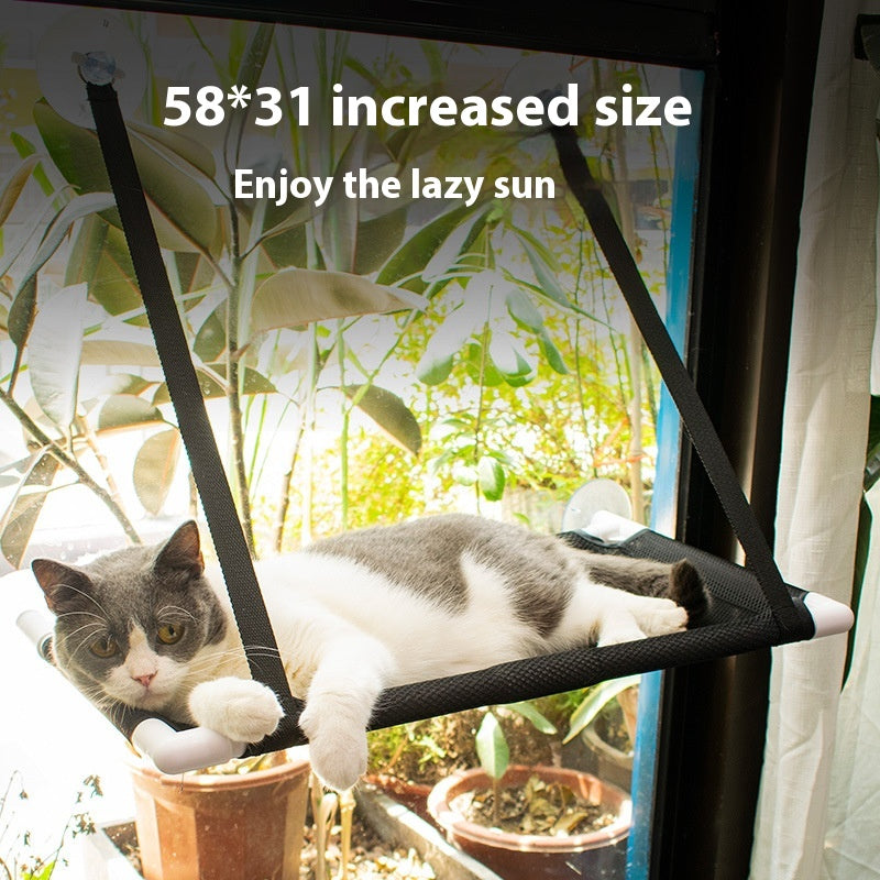Window Cat Hammock Bed – Cozy Hanging Perch for Indoor Cats